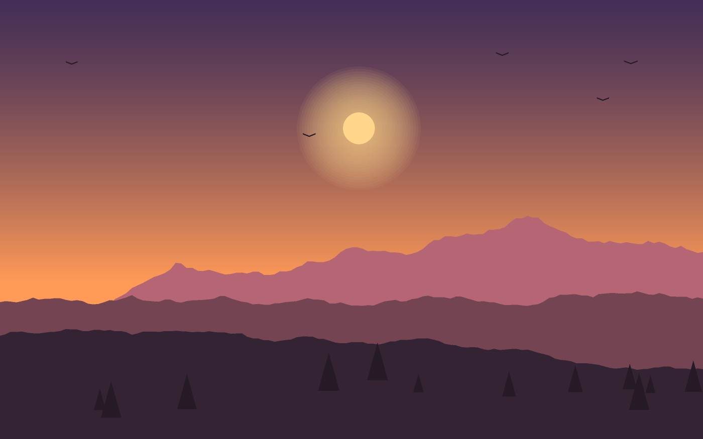 Landschapsillustratie