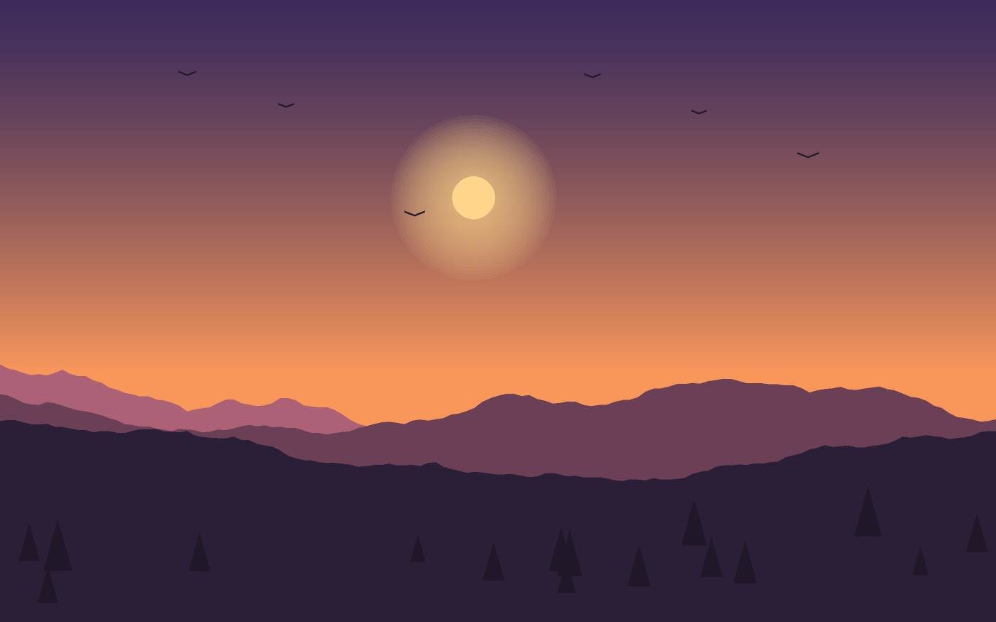 Landschapsillustratie