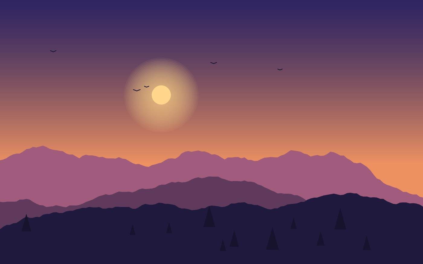 Landschapsillustratie