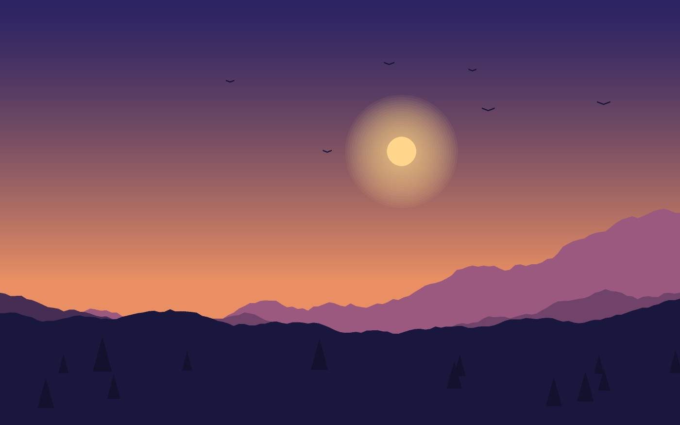Landschaftsillustration