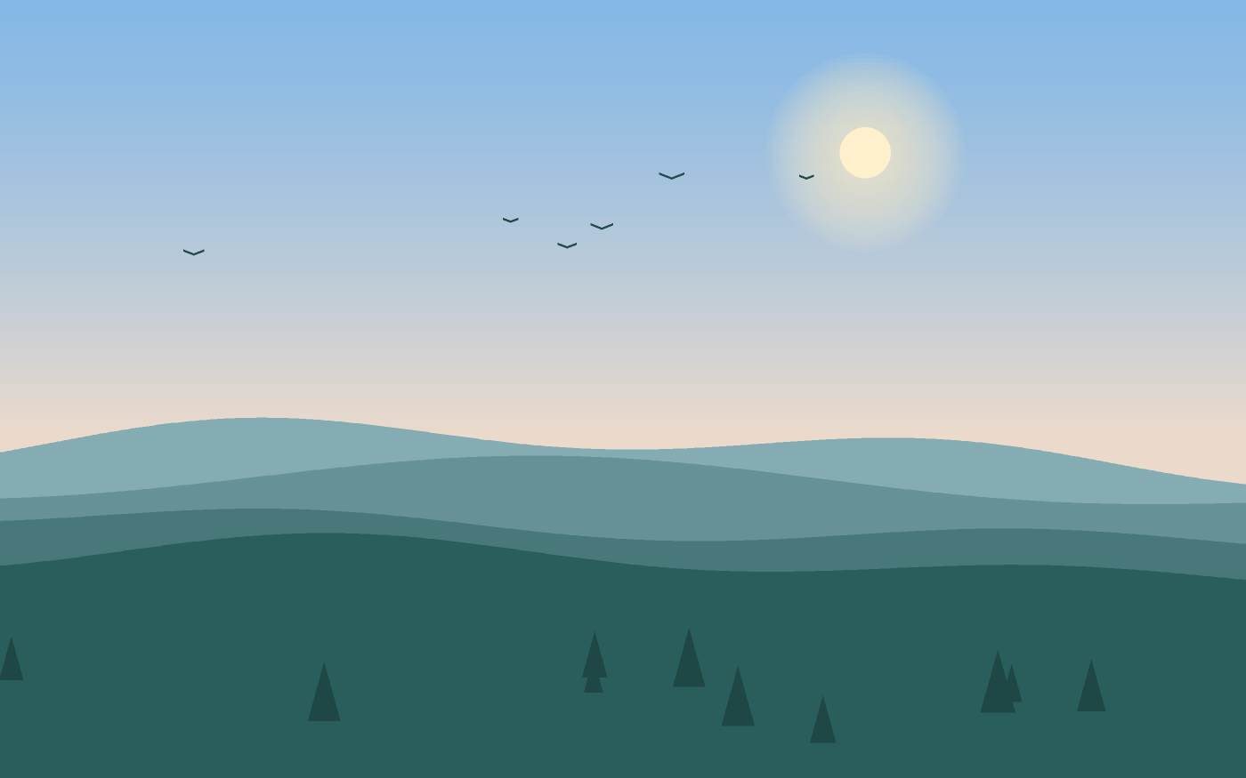Ilustración de un paisaje