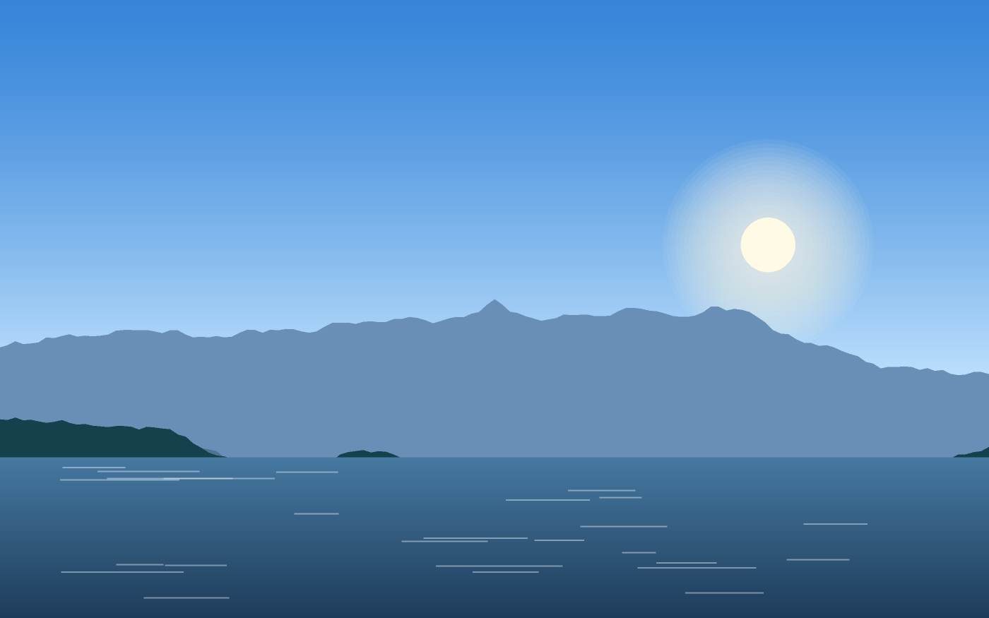 Illustrazione di un paesaggio